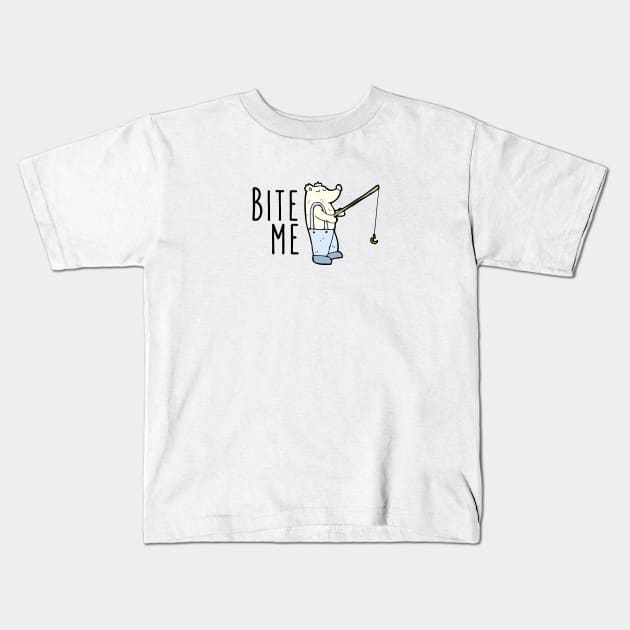 Bite Me Kids T-Shirt by Dosunets